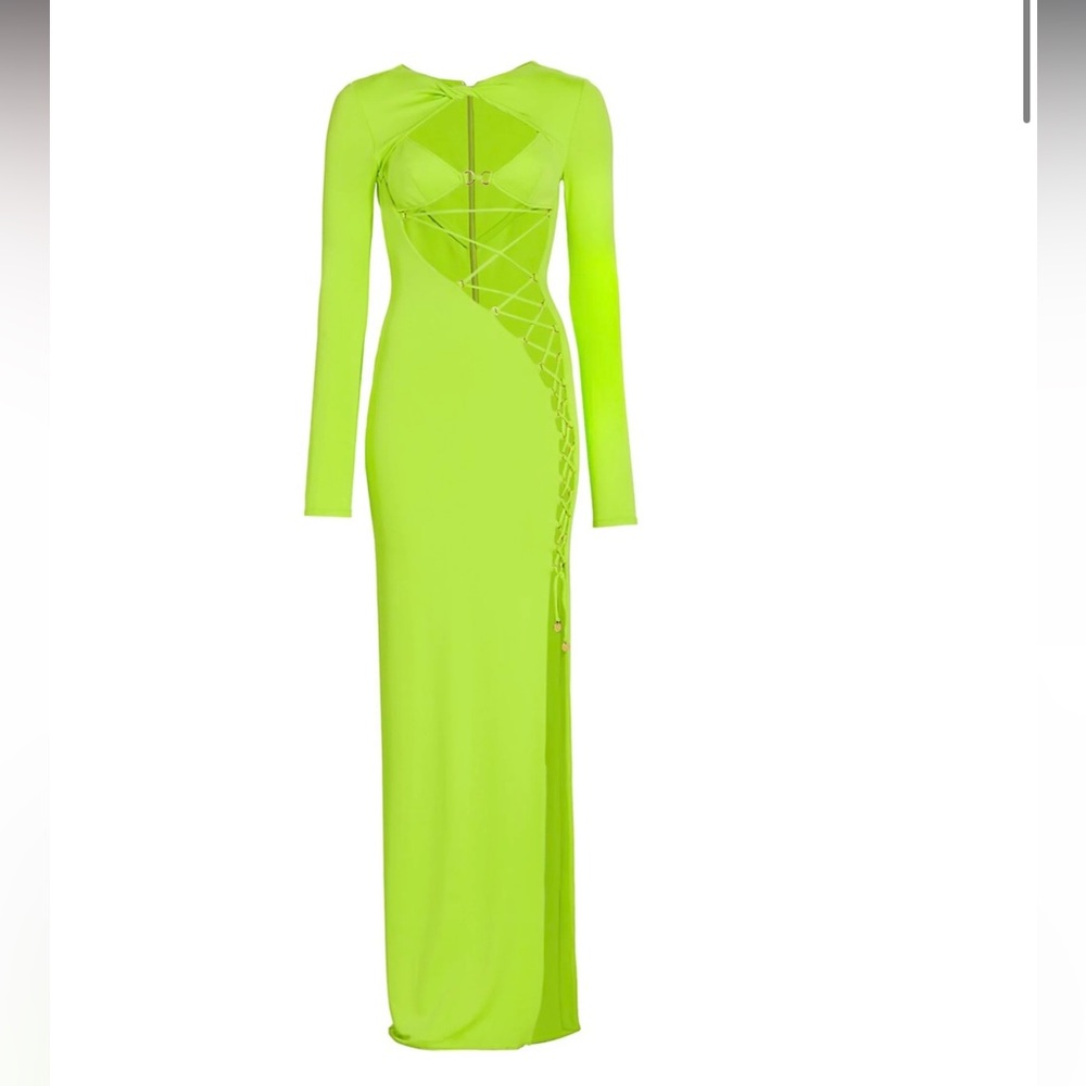 RUNWAY PRE FALL ‘22 DUNDAS Blink Lace-Up Column Gown